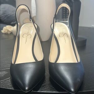 Jessica Simpson Black Pointed Heels